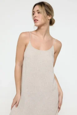 Vestido de lino largo