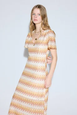 Vestido estructura multicolor