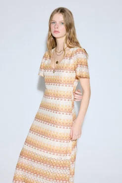 Vestido estructura multicolor