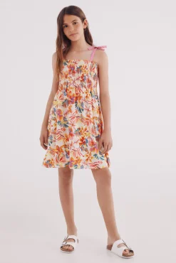 Vestido flores niña