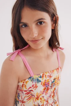 Vestido flores niña