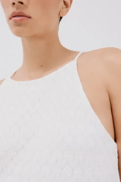 Vestido halter estructura