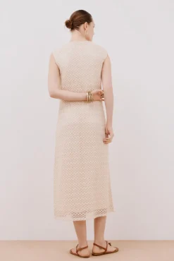 Vestido halter estructura lurex