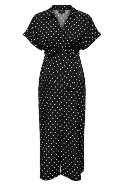 Vestido largo camisero maternity