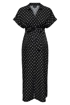 Vestido largo camisero maternity