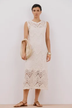 Vestido largo crochet