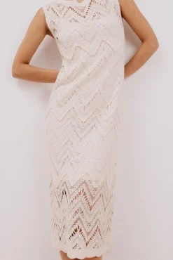 Vestido largo crochet