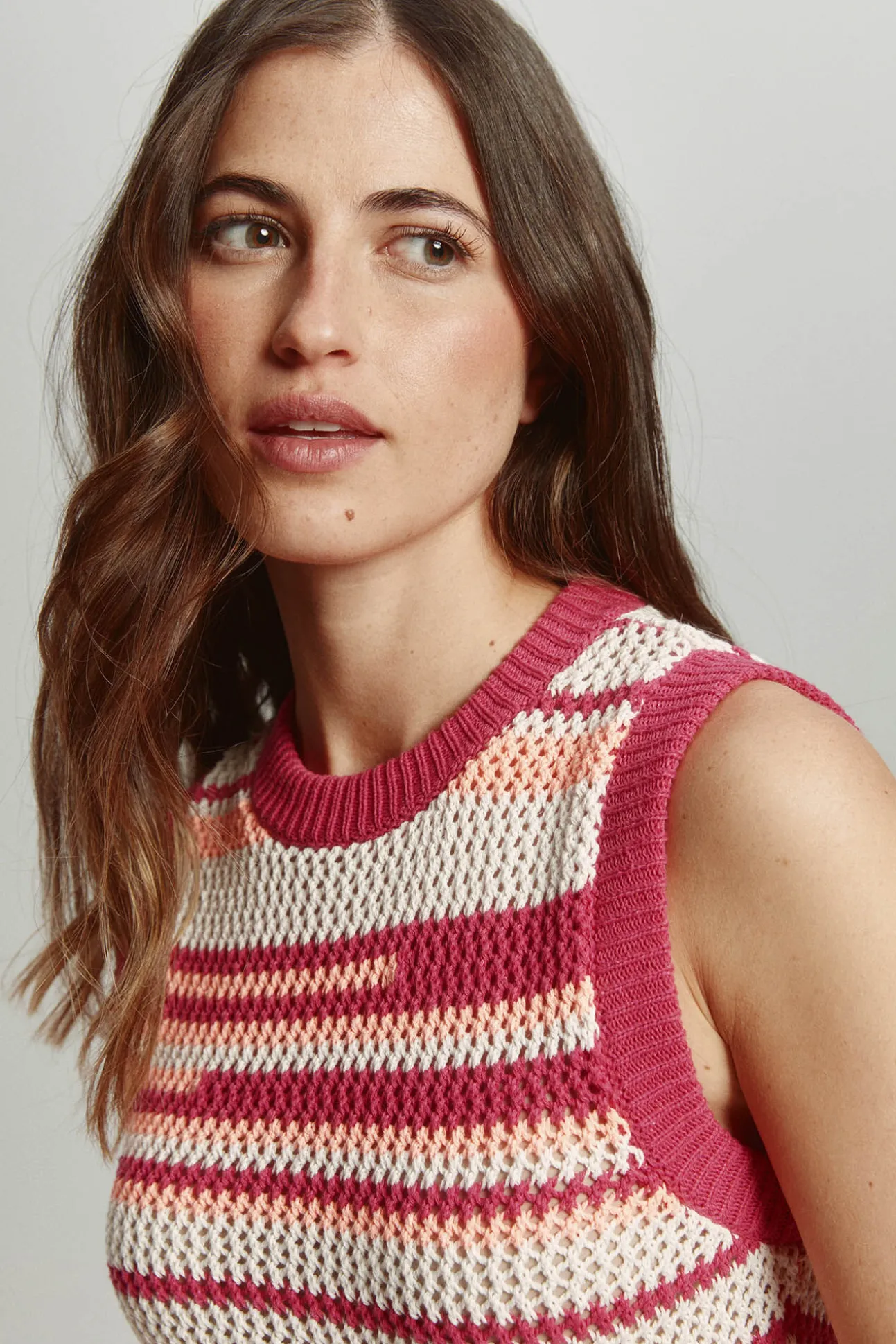 Vestido largo crochet