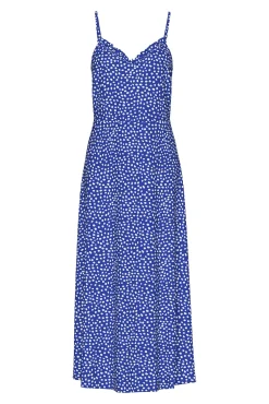 Vestido largo de lunares