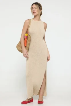 Vestido largo de punto