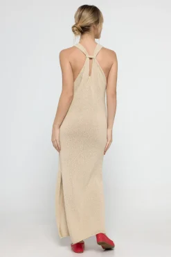 Vestido largo de punto