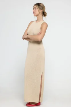 Vestido largo de punto
