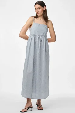 Vestido largo de rayas