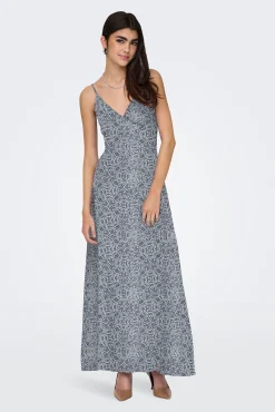 Vestido largo de tirantes regulables