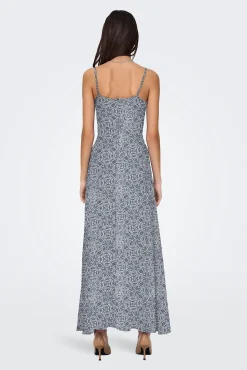 Vestido largo de tirantes regulables