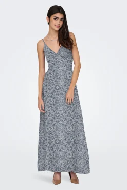 Vestido largo de tirantes regulables