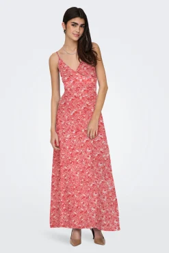 Vestido largo de tirantes regulables