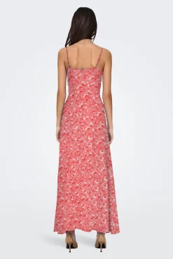 Vestido largo de tirantes regulables