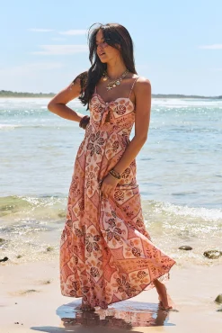 Vestido largo estampado Bambi