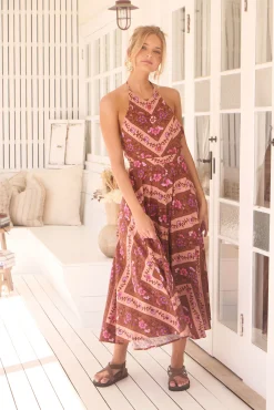 Vestido largo estampado Cannes