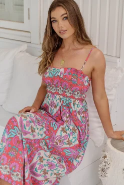 Vestido largo estampado Cleo