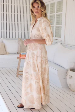 Vestido largo estampado Delmar