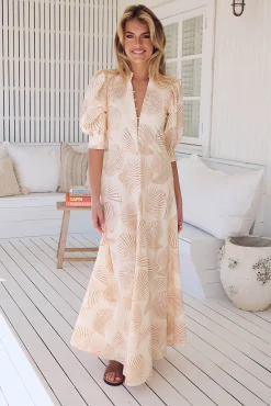Vestido largo estampado Delmar