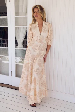 Vestido largo estampado Delmar