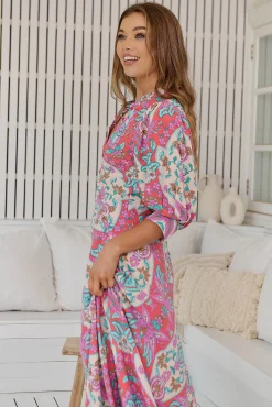Vestido largo estampado Delmar
