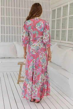 Vestido largo estampado Delmar