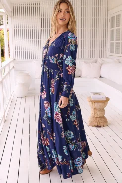 Vestido largo estampado Indiana