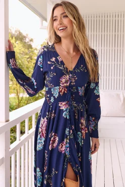 Vestido largo estampado Indiana
