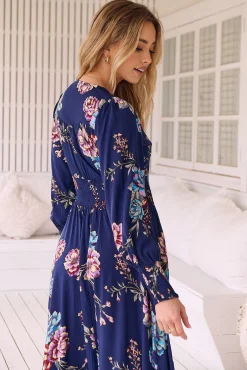 Vestido largo estampado Indiana