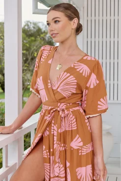 Vestido largo estampado Maddi