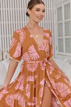 Vestido largo estampado Maddi