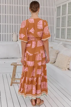 Vestido largo estampado Maddi
