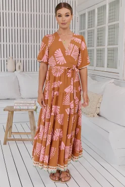 Vestido largo estampado Maddi