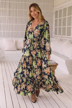 Vestido largo estampado Teresa