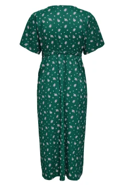 Vestido largo fluido manga corta maternity y lactancia