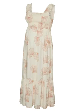 Vestido largo fluido maternity