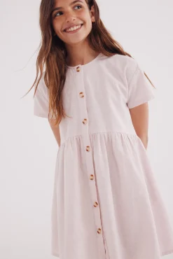 Vestido manga corta niña