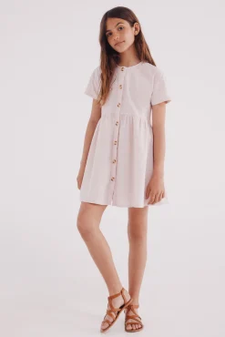 Vestido manga corta niña