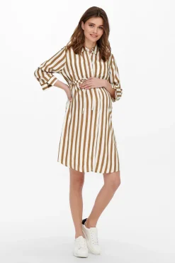 Vestido maternity camisero corto
