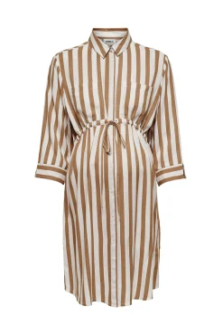 Vestido maternity camisero corto