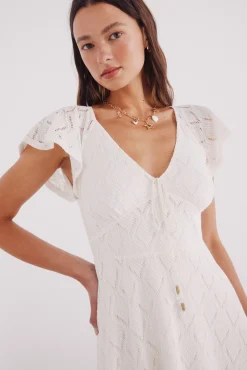 Vestido midi calados