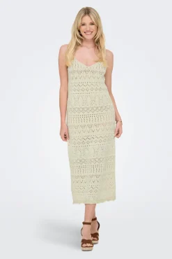 Vestido midi crochet