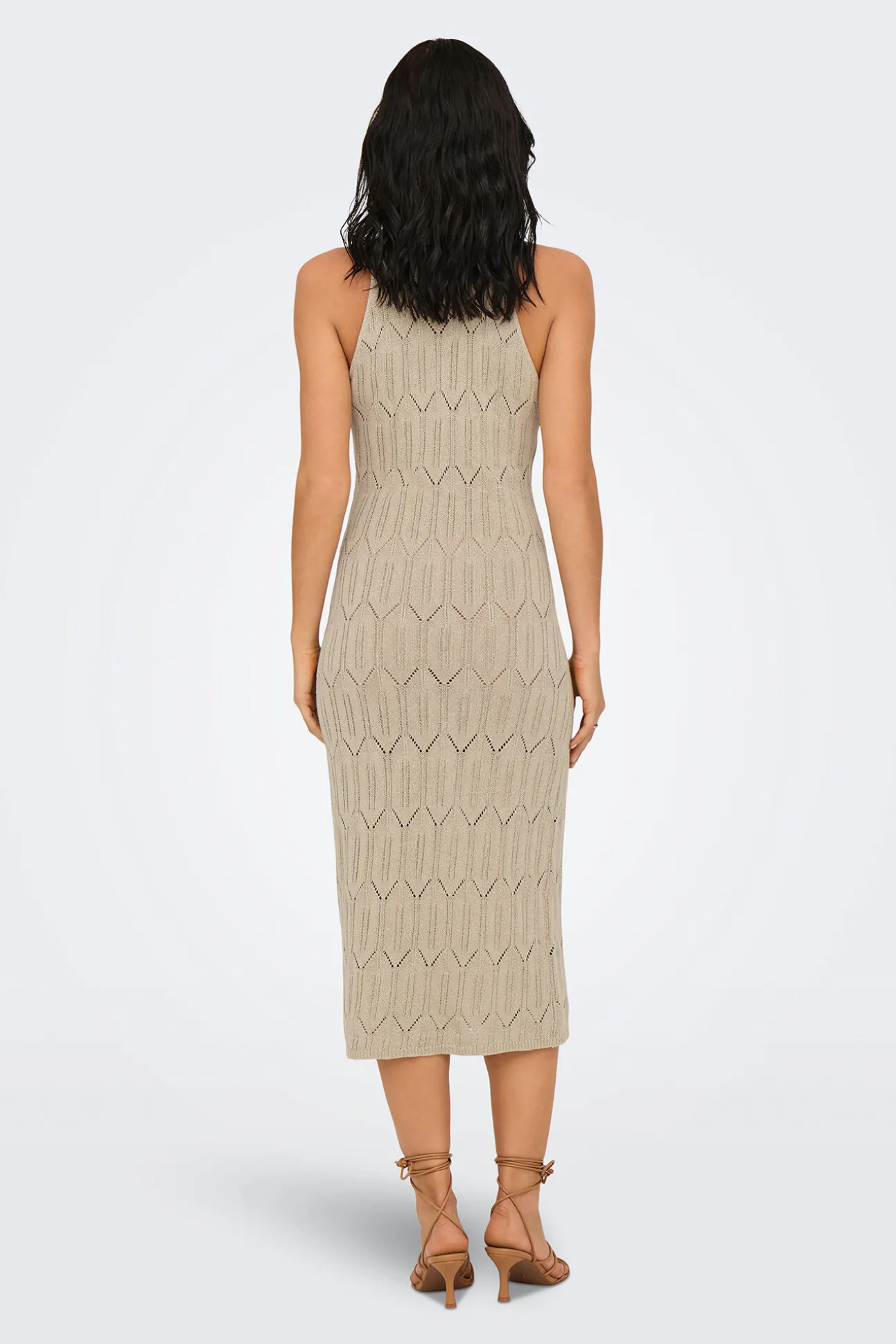 Vestido midi de crochet