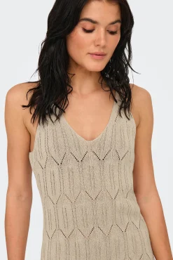 Vestido midi de crochet