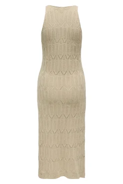 Vestido midi de crochet