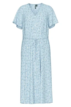 Vestido midi de flores